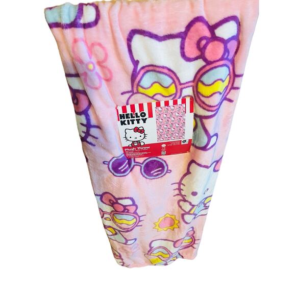 Hello kitty adorable ice cream  sunglasses throw 50 by 70 - Picture 2 of 6